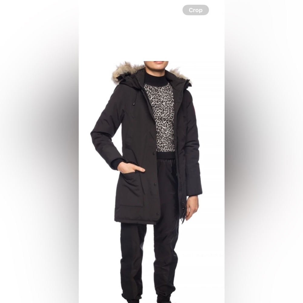 Canada Goose Black Parka with Fur Trim